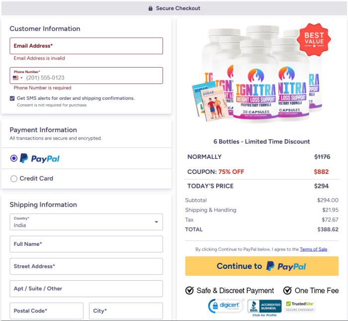 Ignitra_secure_checkout